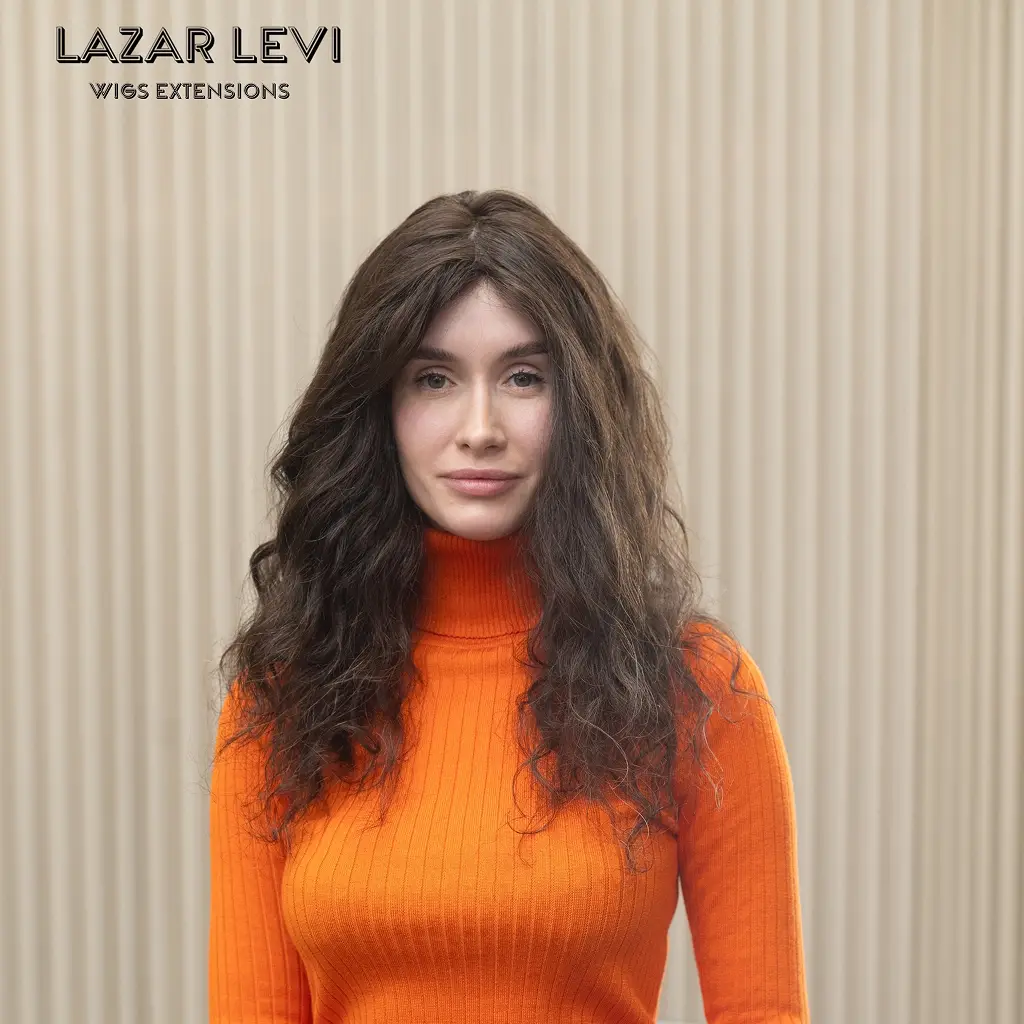 מיה | פאת לייס מתולתלת בגוון שוקולד - לאזר לוי